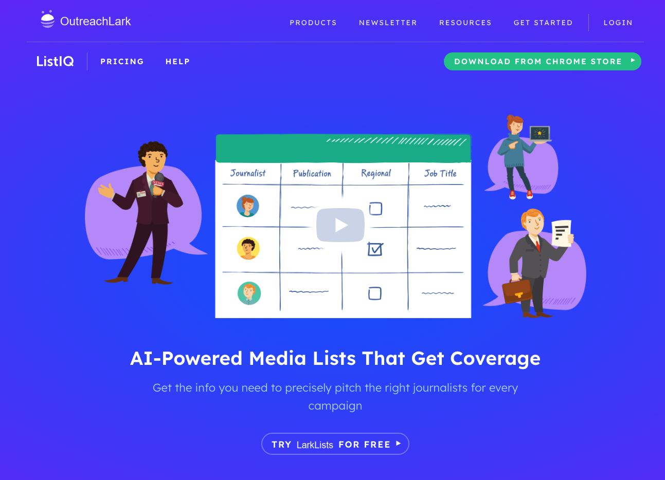 OutreachLark Lists