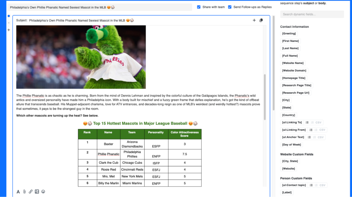 philly phanatic template