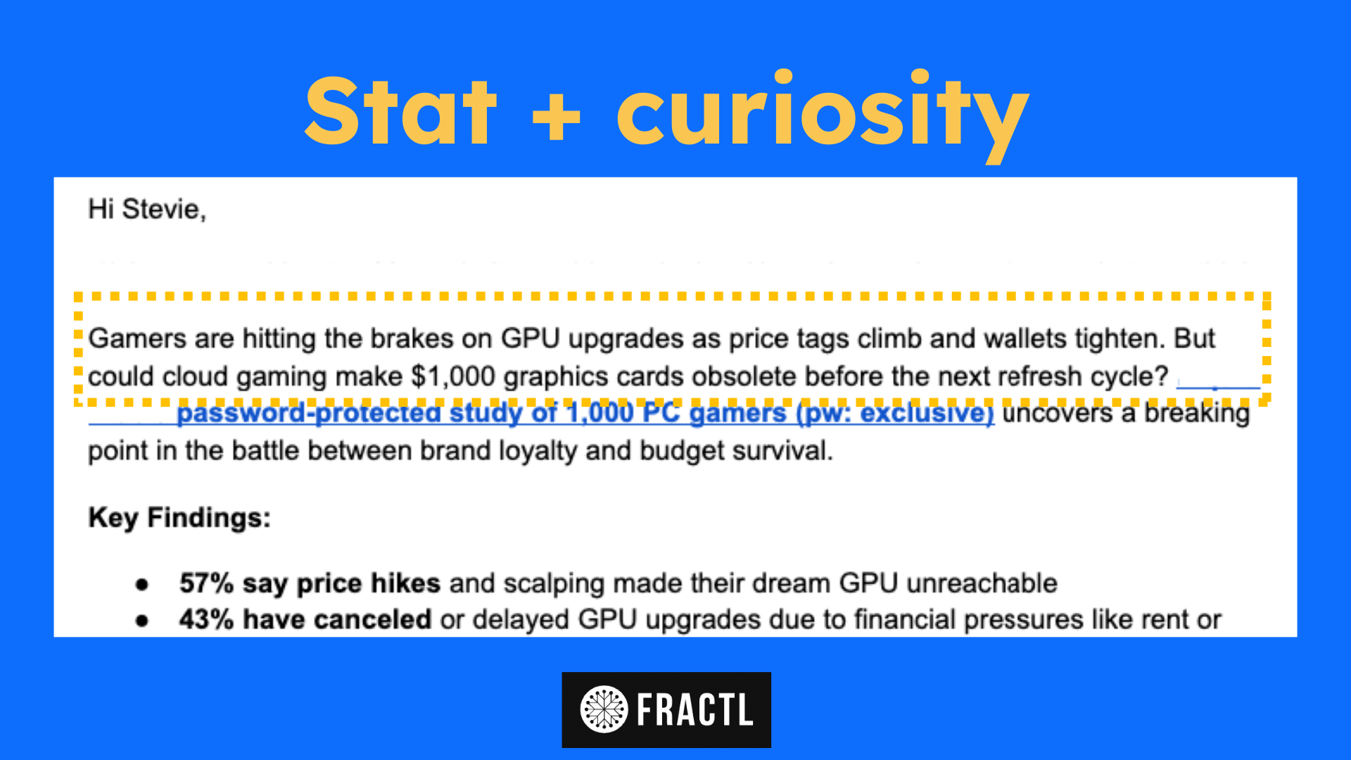 stat + curiosity