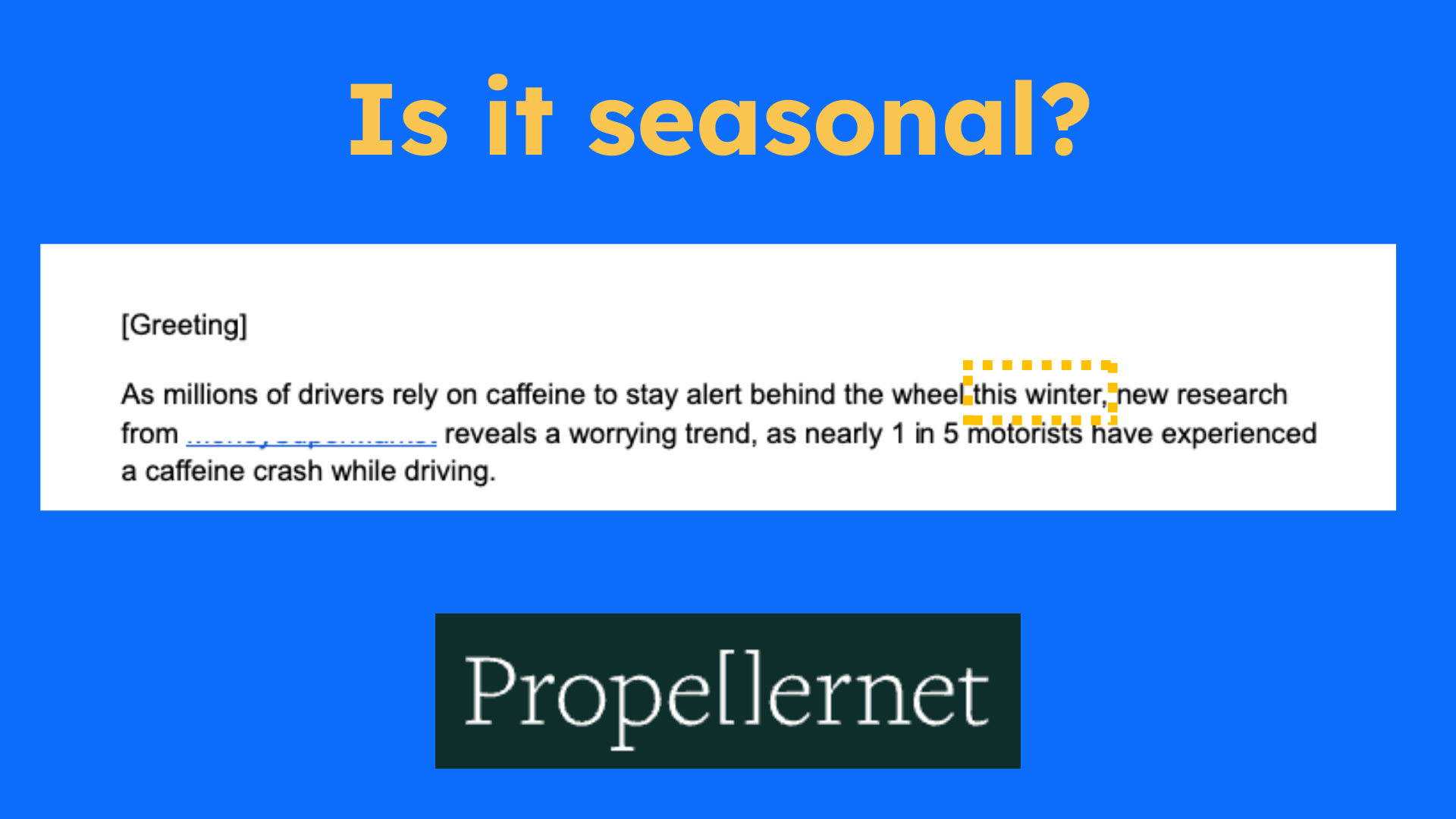 is it seasonal