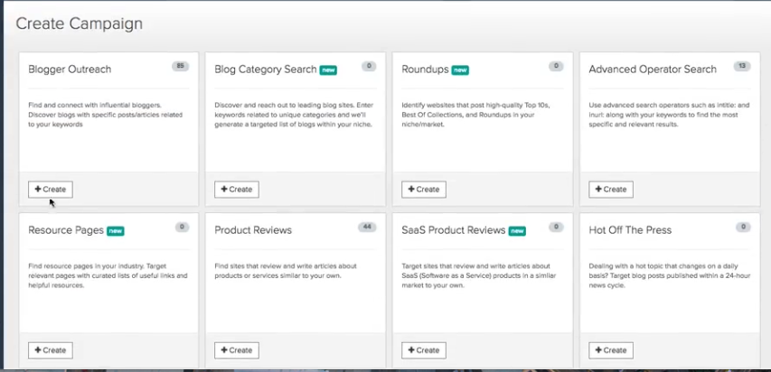 create campaign flow on pitchbox with tempaltes
