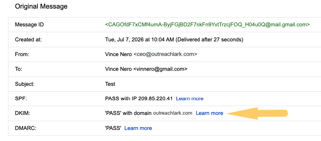 dkim pass